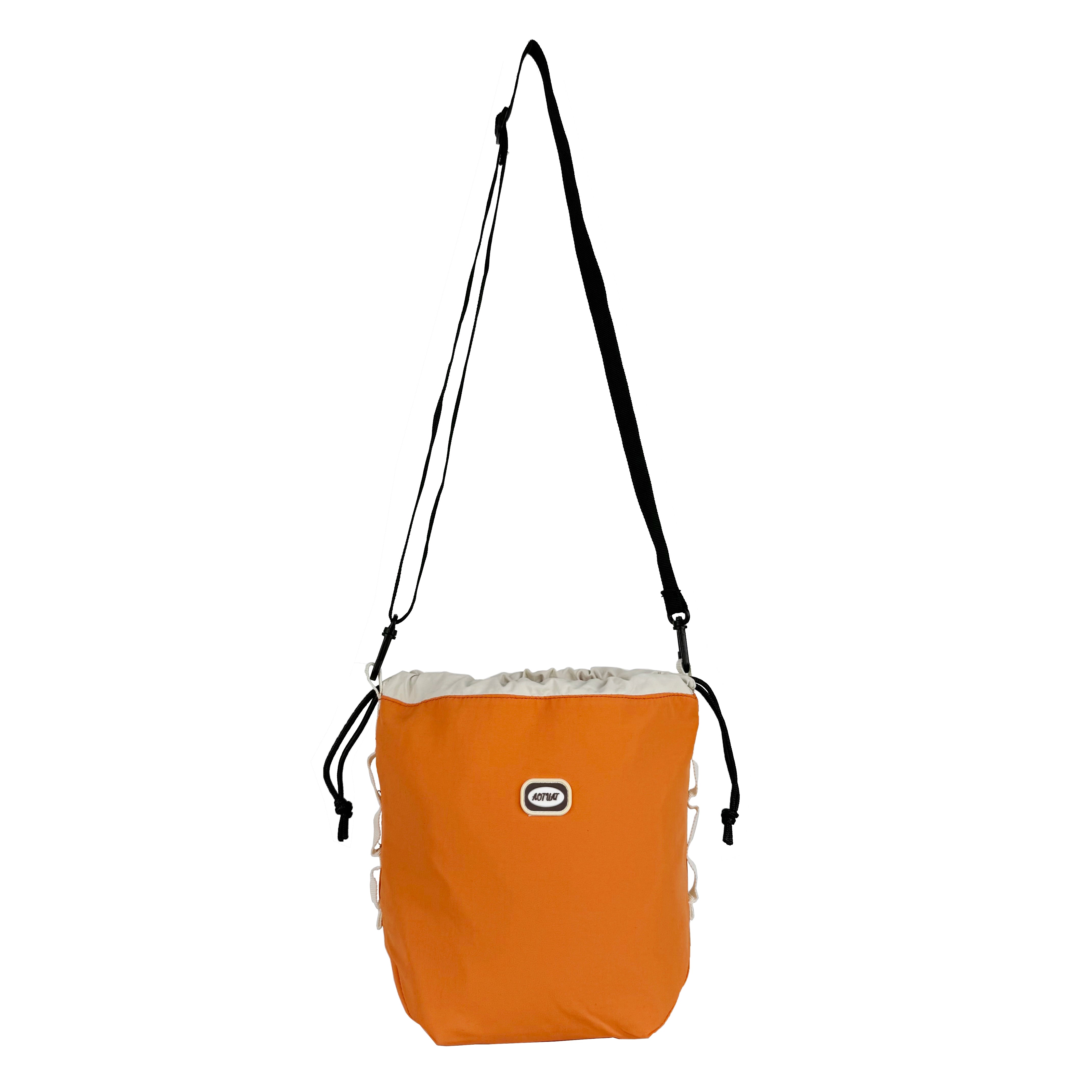 BOOM Colorblock Crossbody Bag - Versatile Drawstring Bucket Bag-Black rope-Free Shipping Leatheretro