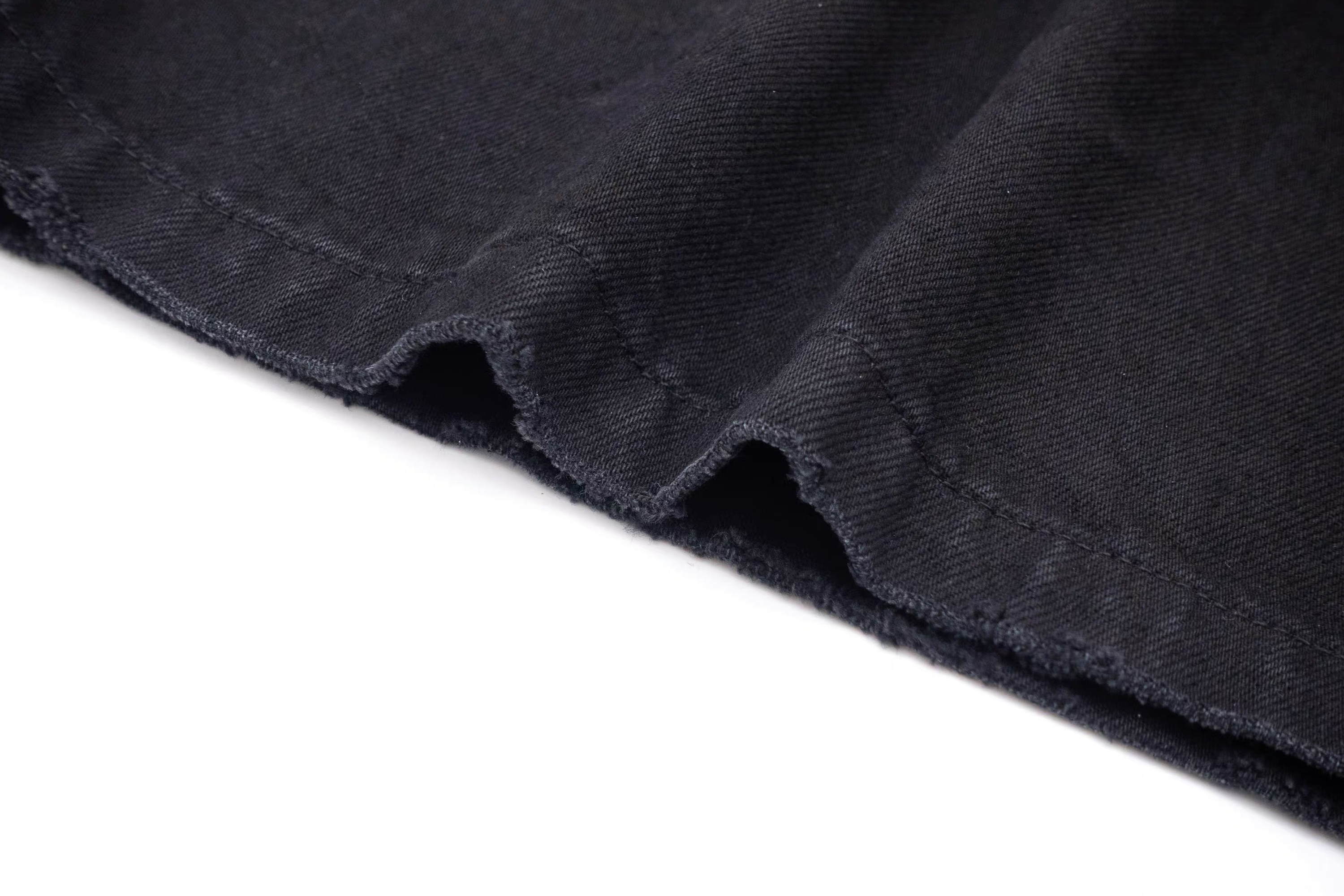IN EXISTENCE Washed Rivet-Trim Patch Denim Shorts-Shorts-S (1)-Free Shipping Leatheretro