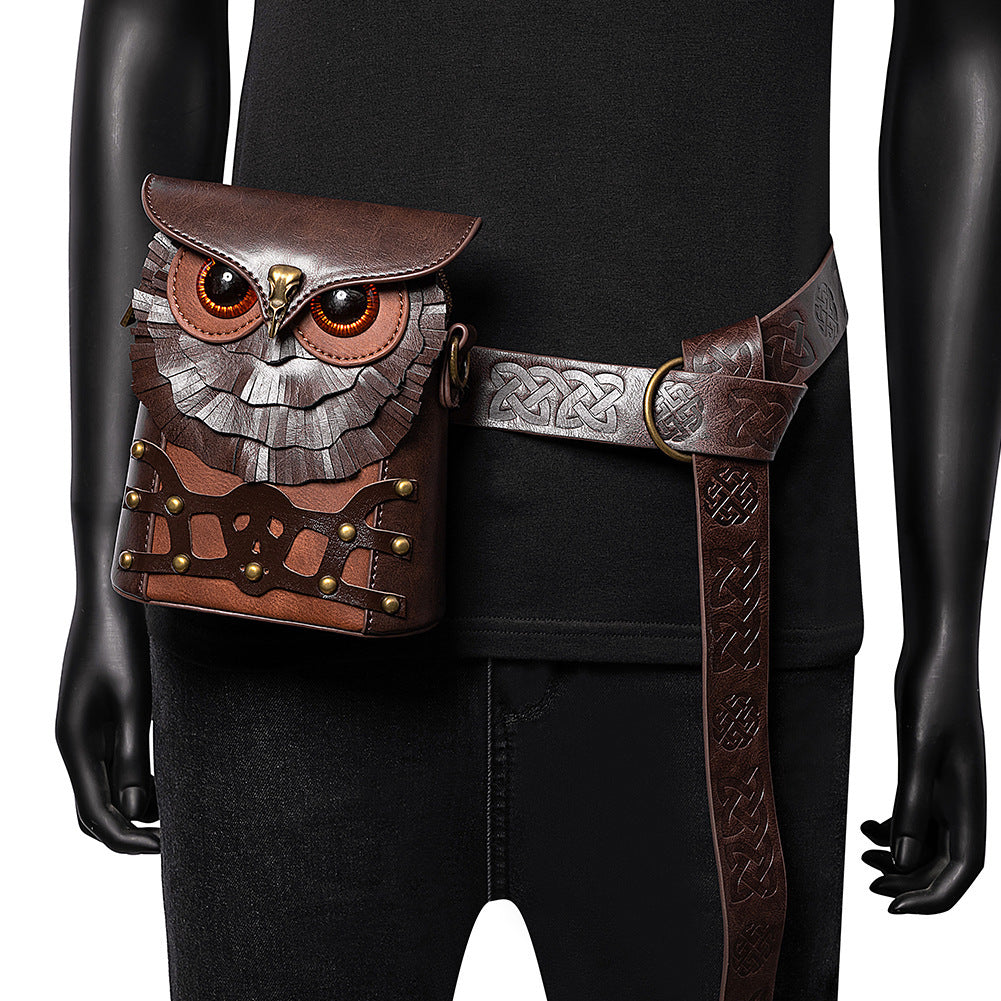 Medieval Colorblock Studded PU Leather Women's Crossbody Bag-FBG225CF-Free Shipping Leatheretro