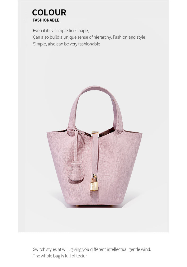 Luxury Leather Bucket Bag for Women-handbags-black-Free Shipping Leatheretro