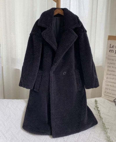 Winter Warm Faux Fur Long Outerwear for Women-Outerwear-Black-XS-Free Shipping Leatheretro