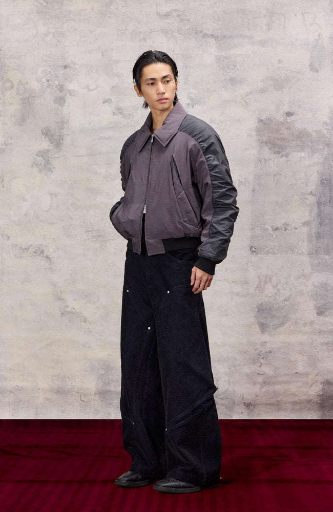 ALVNG AR ANTS Tucked Pleats Saber Sleeve Jacket-Jacket-S (Preorder)-Free Shipping Leatheretro