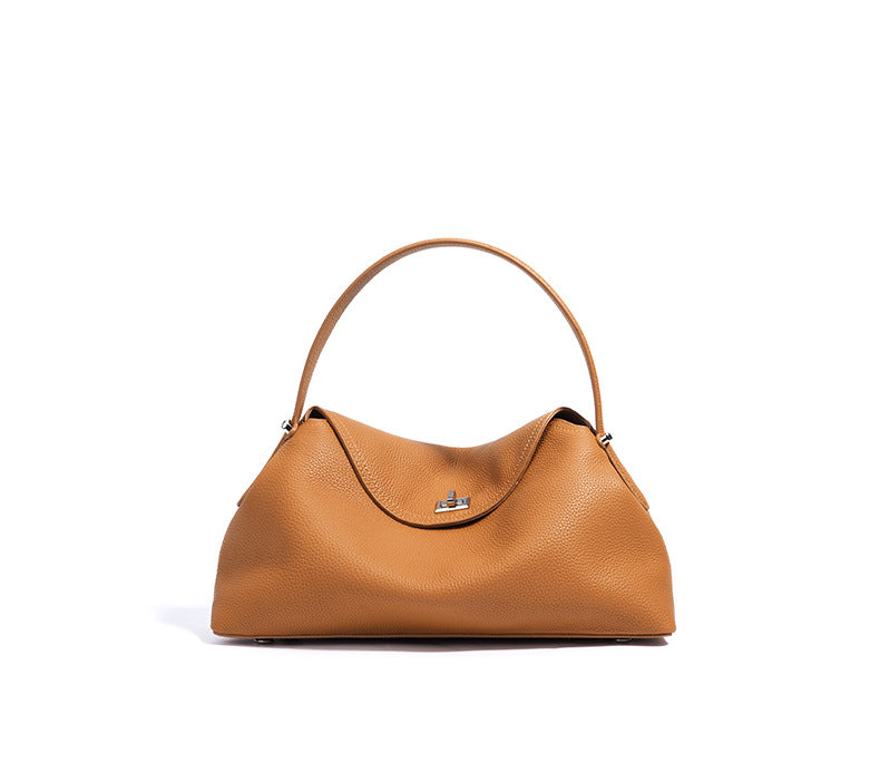 Premium Single Shoulder Crossbody Bag-Shoulder Bags-golden brown-Free Shipping Leatheretro