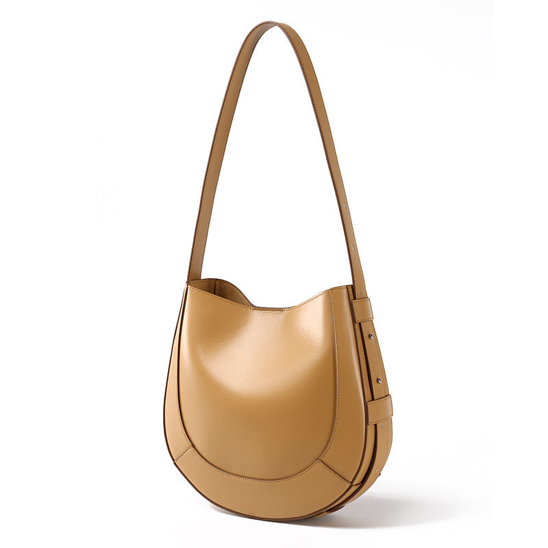 Luxury Genuine Leather Shirley Tote – Niche Minimalist Shoulder Bag-Handbags-A-Free Shipping Leatheretro