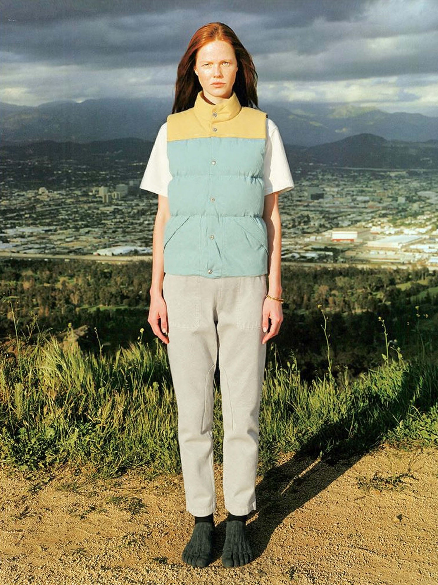 URBAN+FOREST Contrast Down Puffer Vest-Vest-S (Preorder)-Gray-Free Shipping Leatheretro