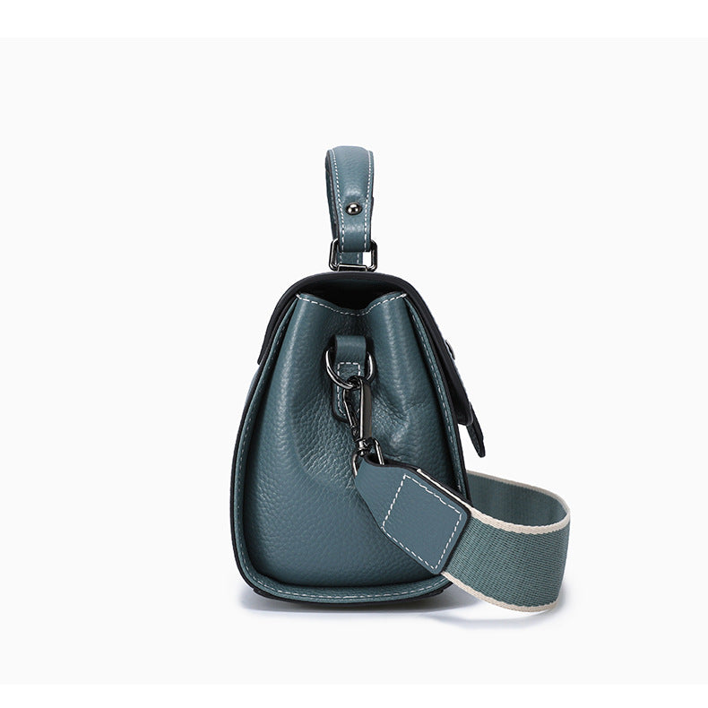 Genuine Leather Crossbody Bag for Women-Handbags-White-Free Shipping Leatheretro