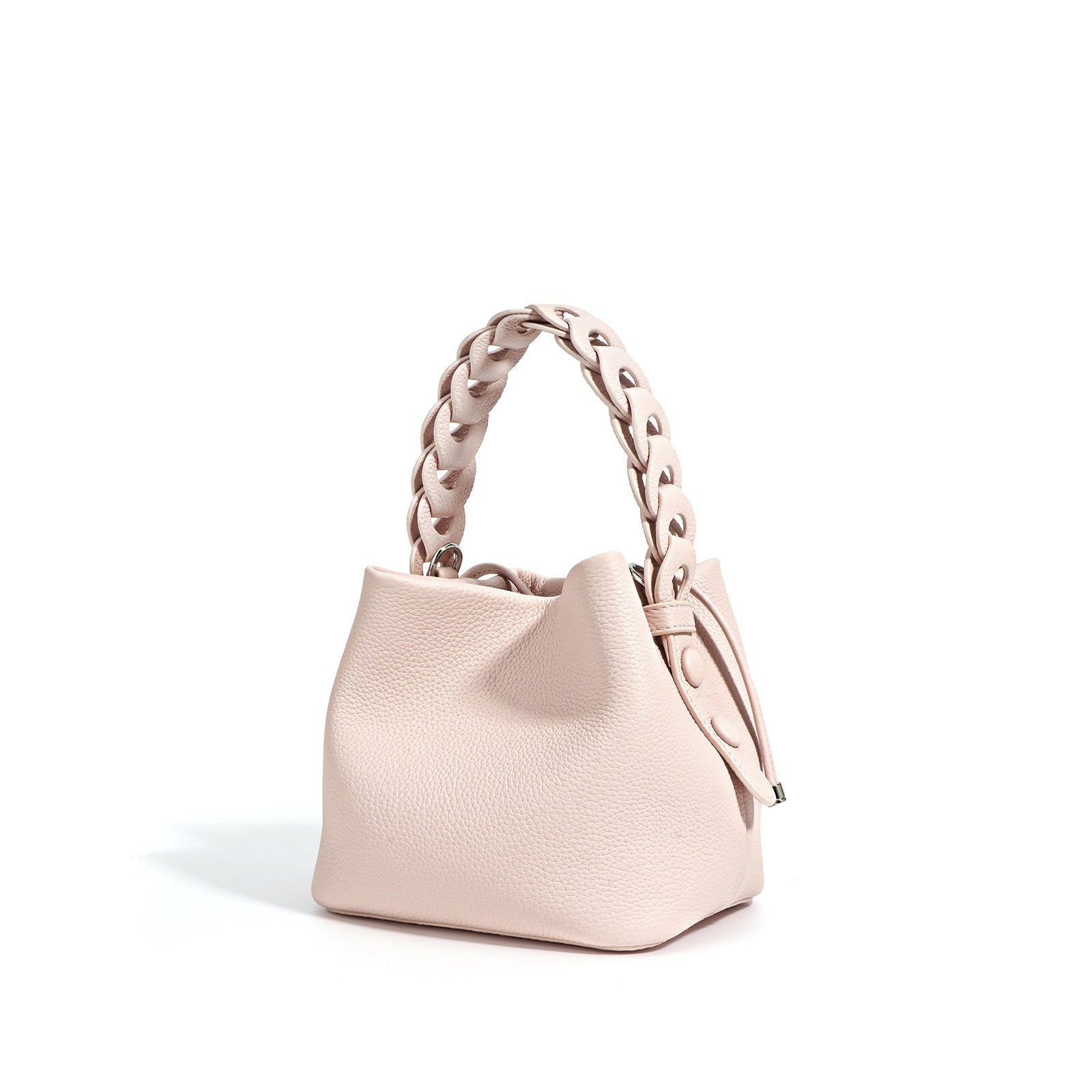 Genuine Top-Grain Leather Bucket Bag-Tote Bags-black-Free Shipping Leatheretro