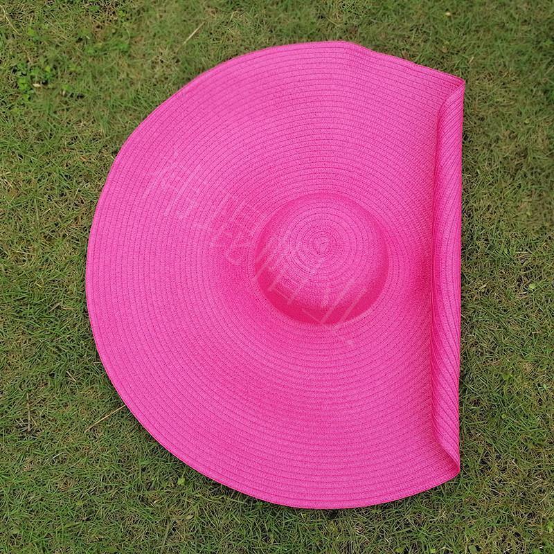 Women Summer Sun-proof Folded Beach Hats-Women Swimwear-9-M（56-58cm）-Free Shipping Leatheretro