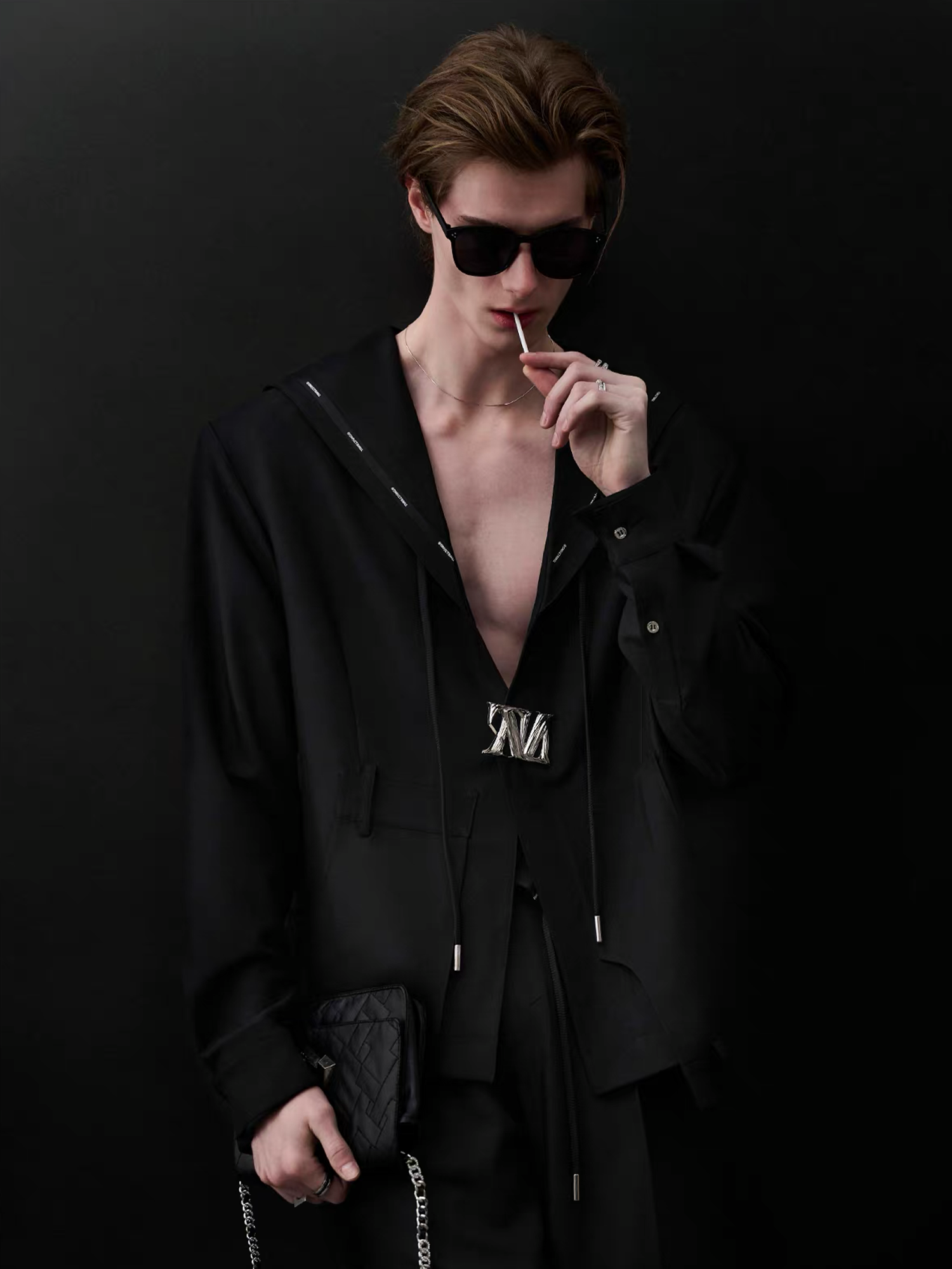 TIWILLTANG Minimal Sailor Collar Shirt-Shirt-S-White-Long-Free Shipping Leatheretro