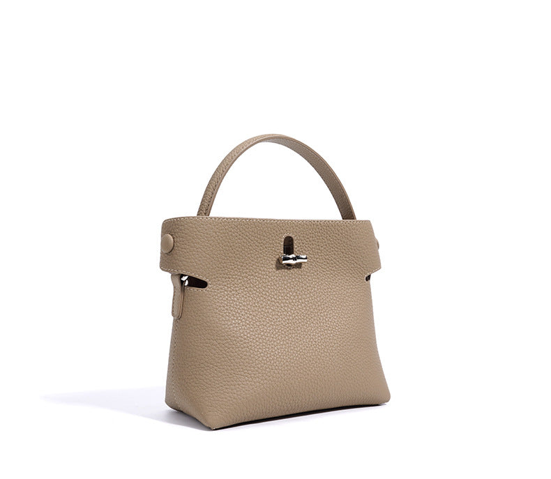 Bucket Bamboo Bag – Stylish & Versatile Crossbody Tote for Women-Tote Bags-denim blue-Free Shipping Leatheretro