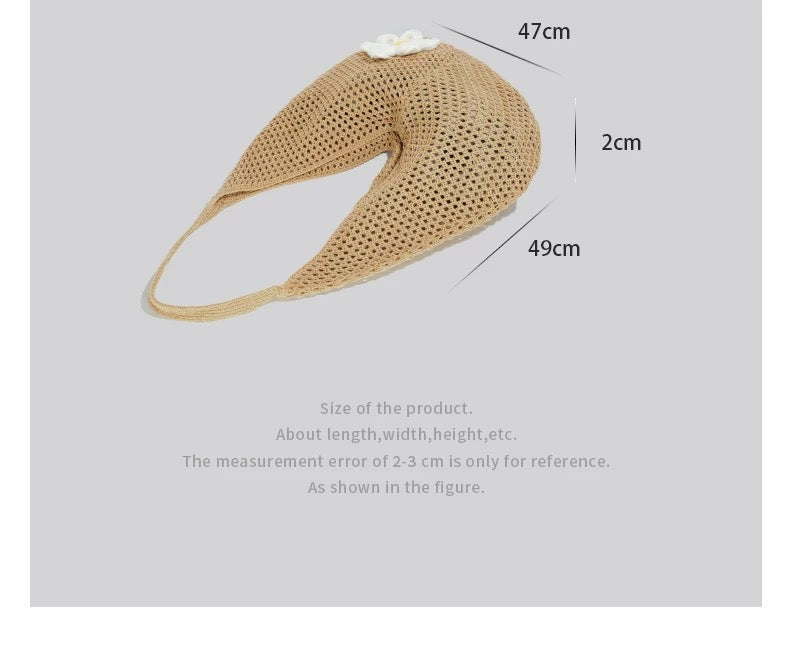 Large Capacity Woven Shoulder Tote Bag-khaki-Free Shipping Leatheretro