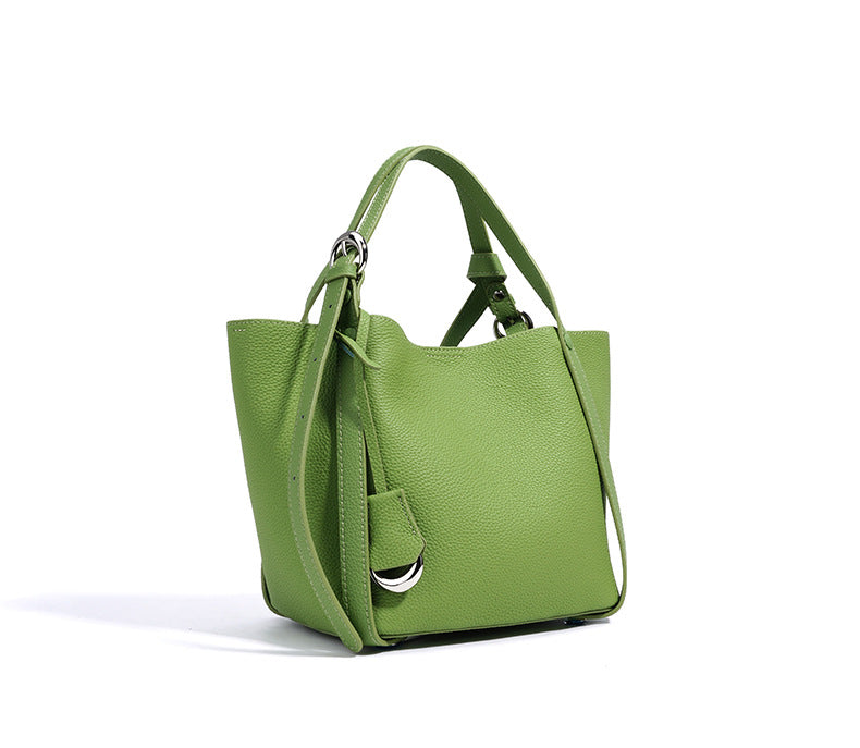 Women's Genuine Leather Large Tote Bag-Tote Bags-Light avocado green-Free Shipping Leatheretro