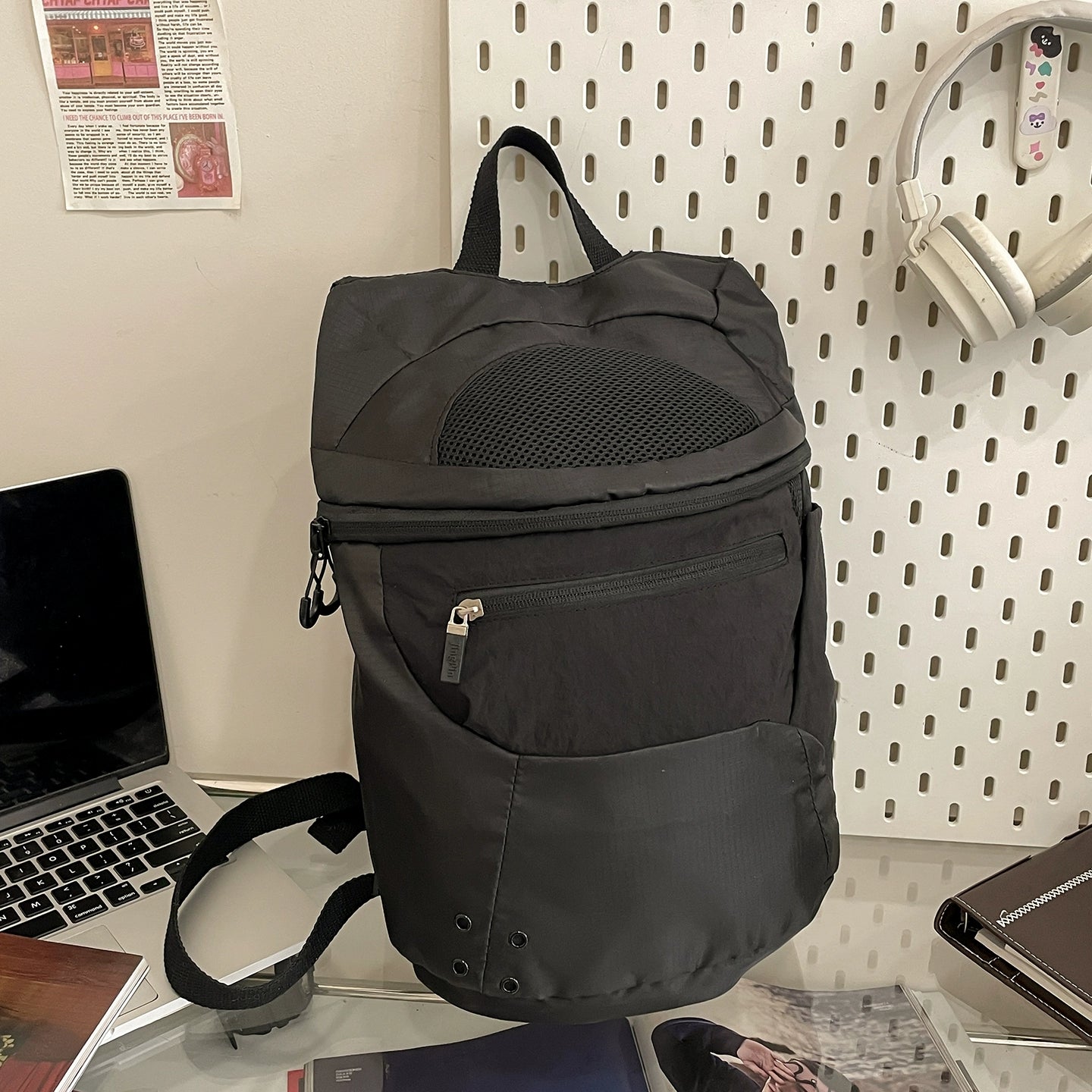 BOOM Unisex Lightweight Hiking Backpack-Black-Free Shipping Leatheretro