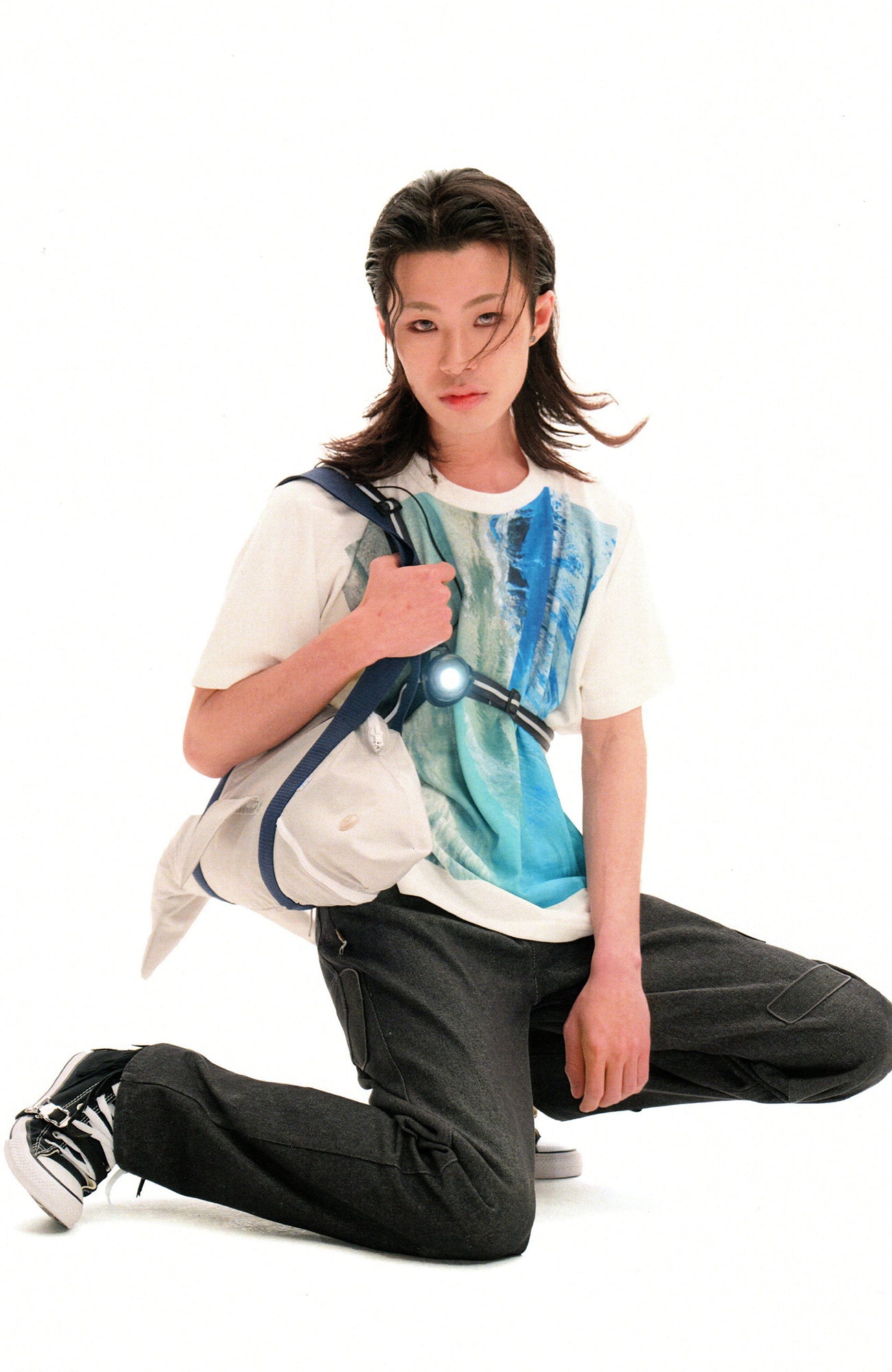 URBAN+FOREST Shark-Shaped Shoulder Bag-Bag-One Size-Yellow-Free Shipping Leatheretro