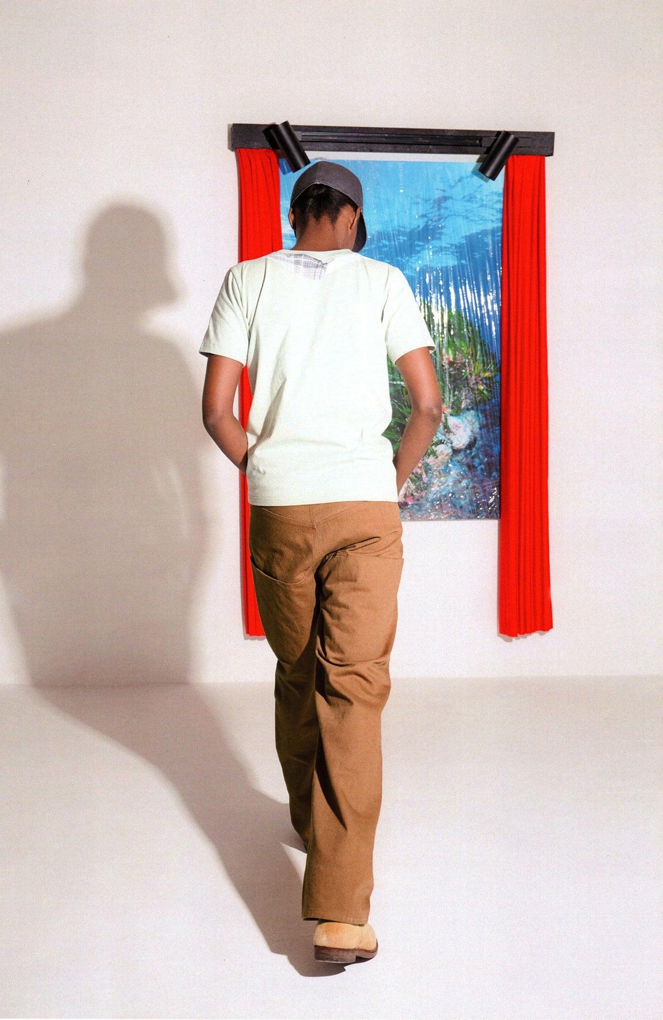 URBAN+FOREST Paneled Canvas Straight-Leg Jeans-Jeans-S-Khaki-Free Shipping Leatheretro