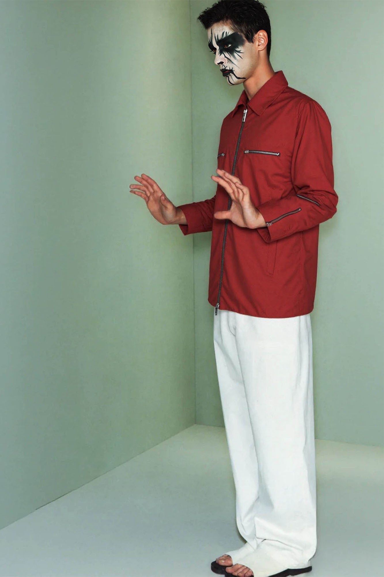 URBAN+FOREST Essential Multi-Pocket Utility Jacket-Jacket-S-Red-Free Shipping Leatheretro