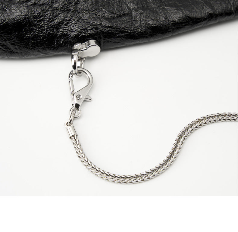 Relaxed Style Genuine Leather Tri-Fold Tote Bag for Women-Black-43*33*2-Free Shipping Leatheretro