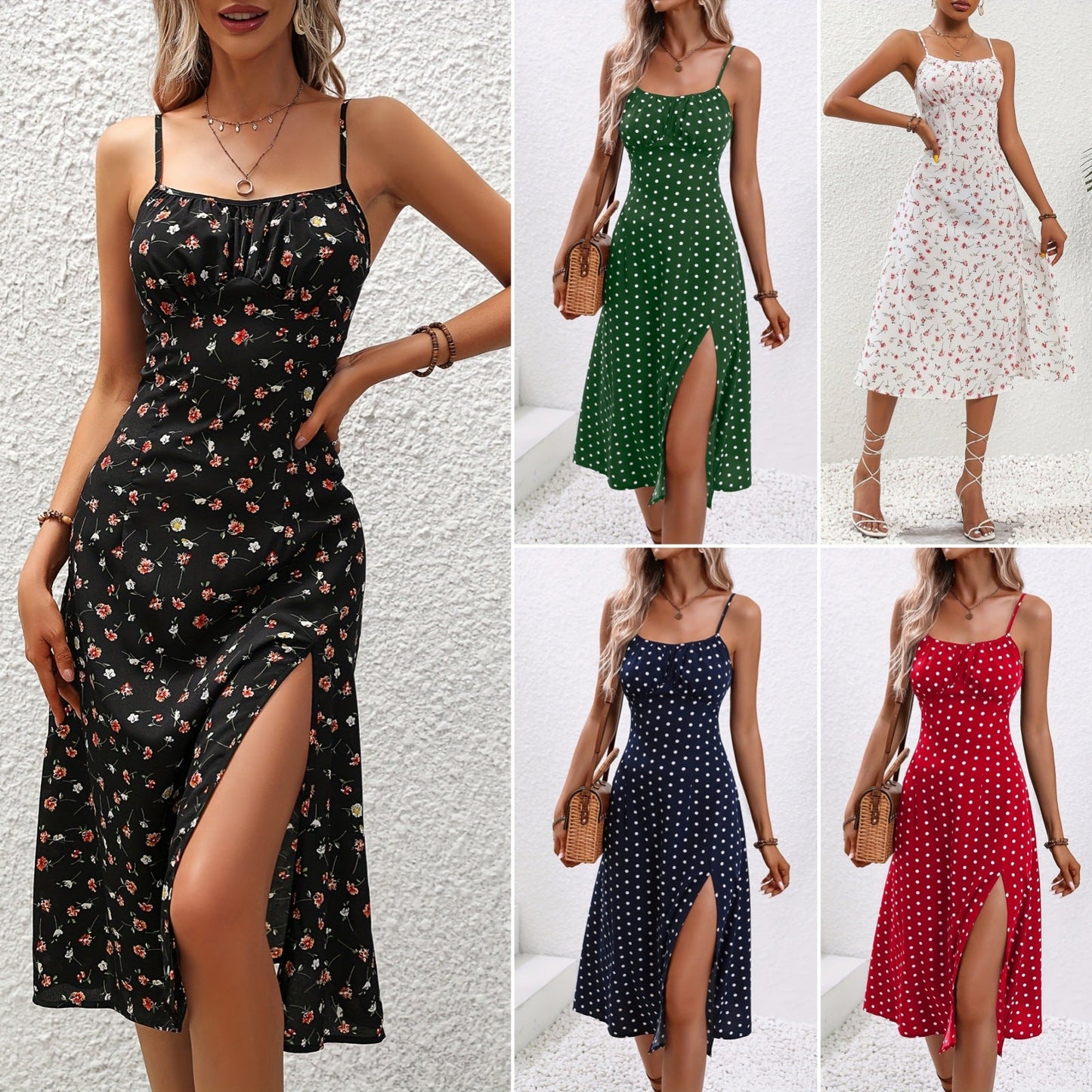 Casual Summer Daily Sleeveless Daily Dresses-Dresses-Red-S-Free Shipping Leatheretro