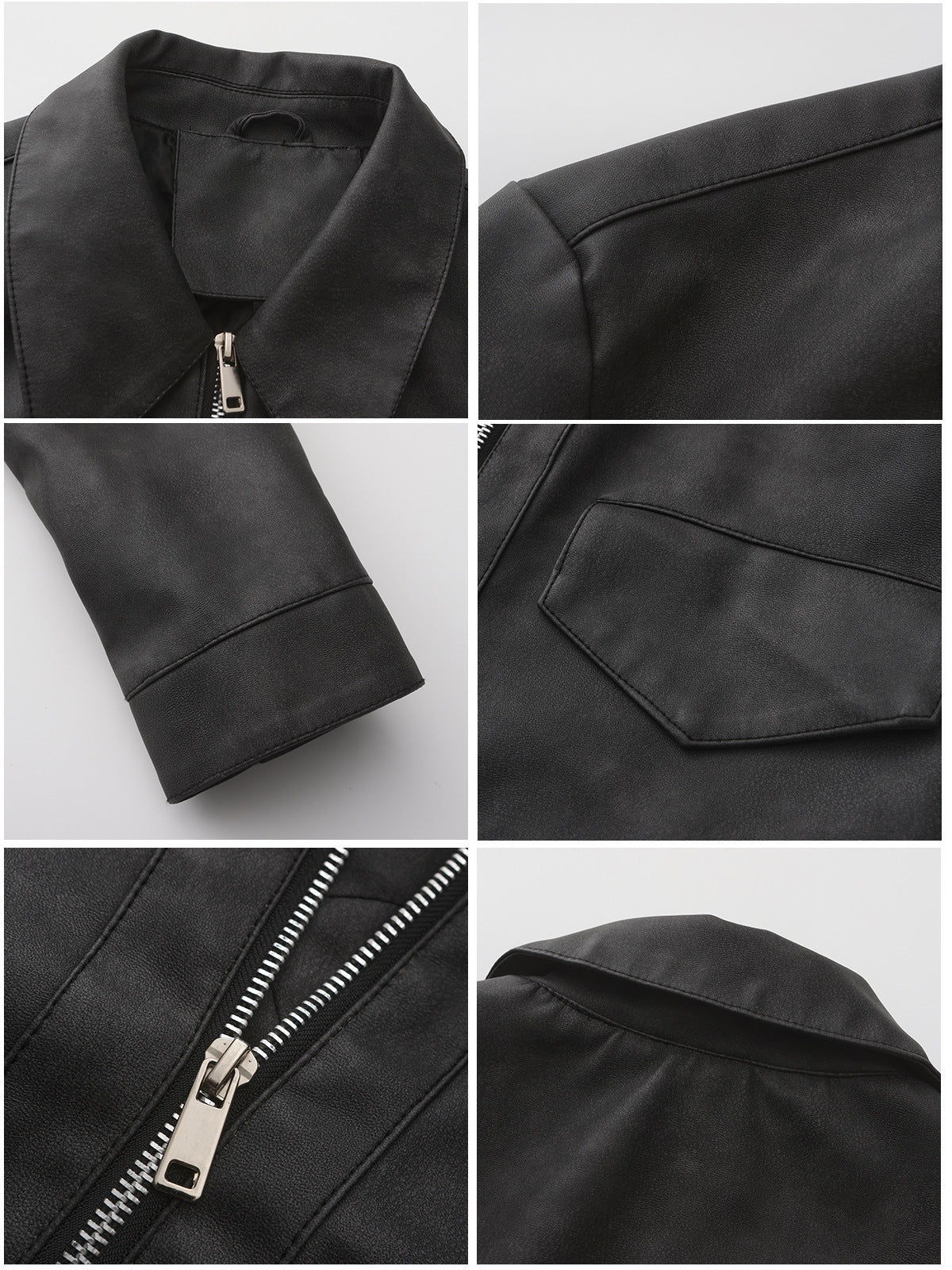 Women's Faux Leather Jacket-Lotus root pink #7-S-Free Shipping Leatheretro