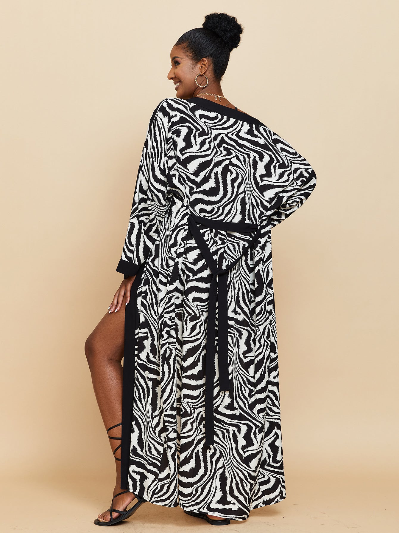 Casual Summer Zebra Print Cover Ups-Cover Ups-A-One Size-Free Shipping Leatheretro