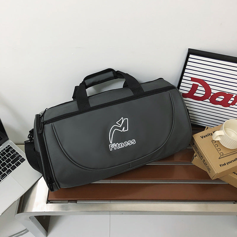 Men's Durable Nylon Gym Bag-Duffle Bag-Black-Free Shipping Leatheretro