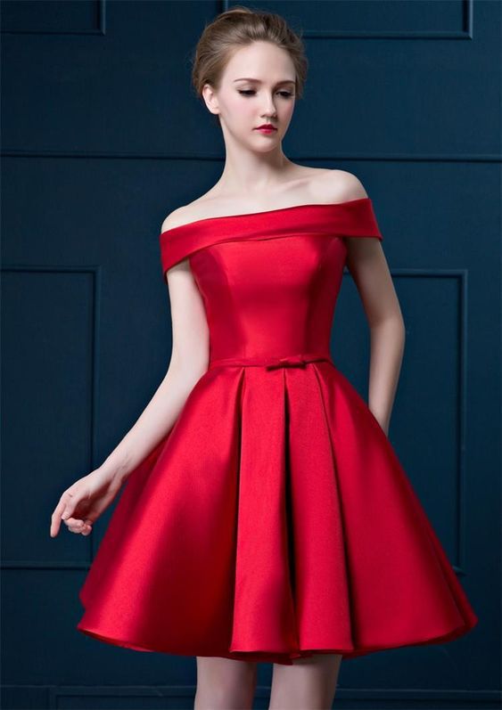 Elegant Fashion Mini Party Dresses-Dresses-Red-S-Free Shipping Leatheretro