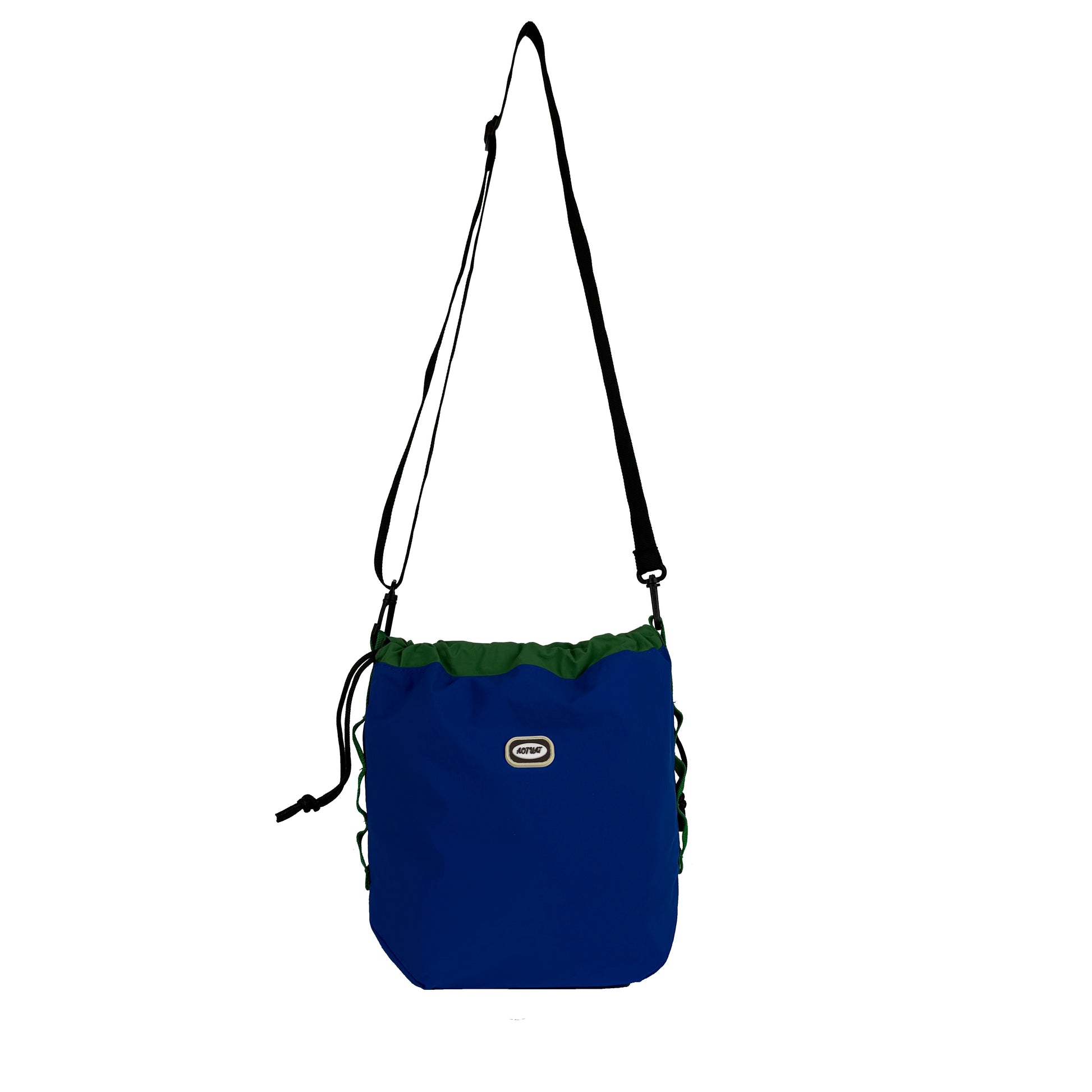 BOOM Colorblock Crossbody Bag - Versatile Drawstring Bucket Bag-Black rope-Free Shipping Leatheretro