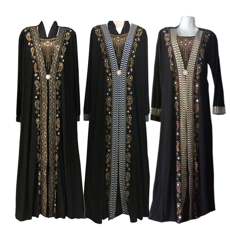 Arabic Beaded Long Rompers for Women-Jumpsuits & Rompers-1-56-Free Shipping Leatheretro