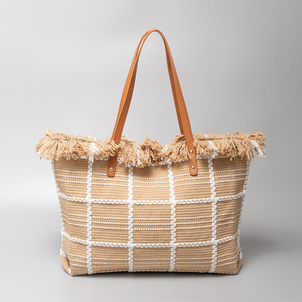 Large Capacity Canvas Tote Bag for Women-325-8-50*10*35CM-Free Shipping Leatheretro