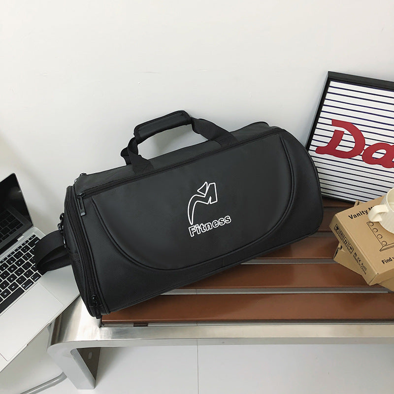 Men's Durable Nylon Gym Bag-Duffle Bag-Black-Free Shipping Leatheretro