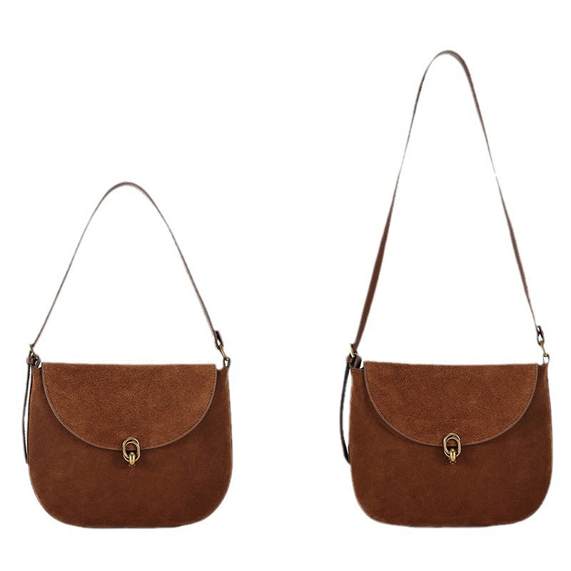 Luxury Leather Crossbody Bag for Women-crossbody bags-Brown-Free Shipping Leatheretro