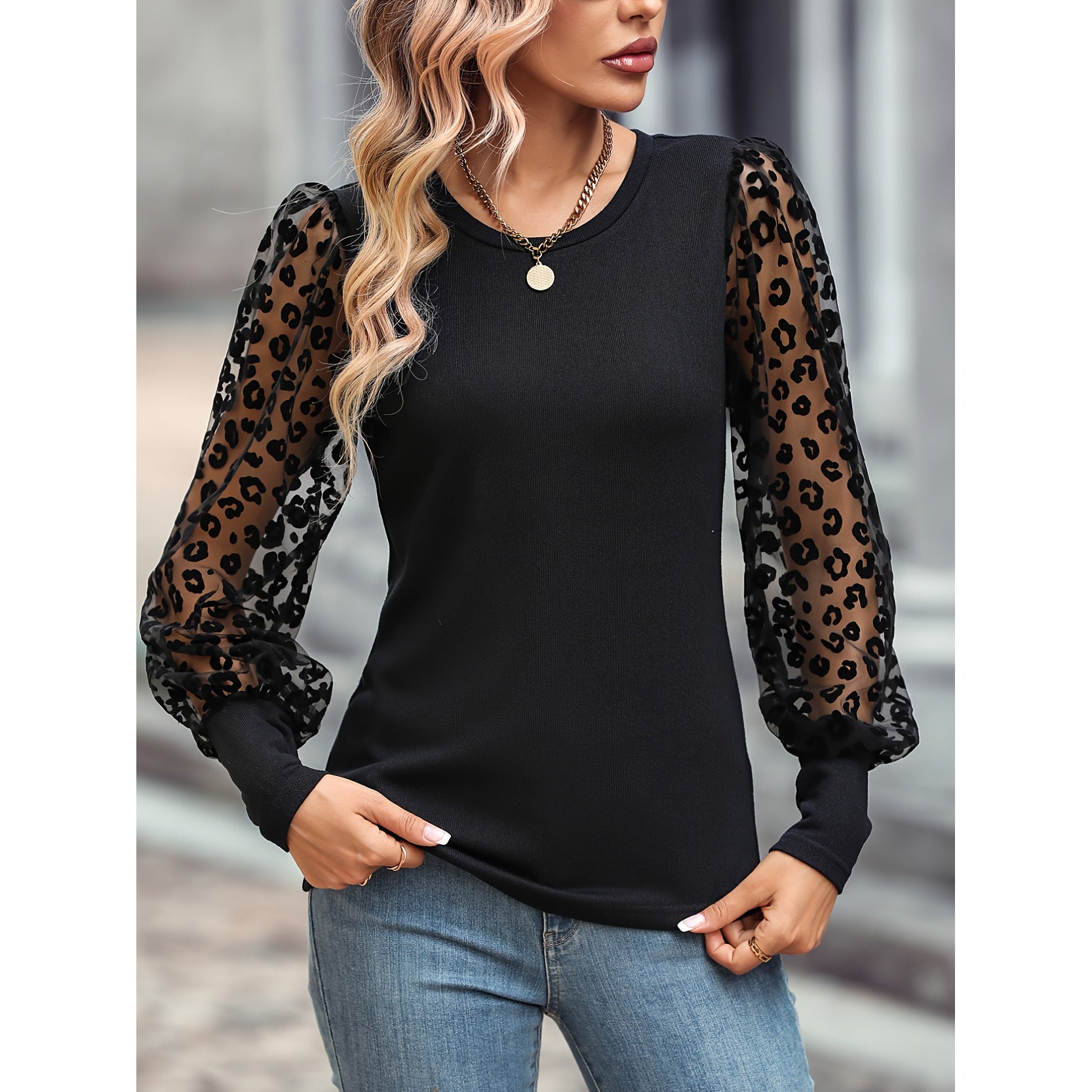 Fashion Spring Long Sleeves Shirts for Women-Shirts & Tops-Black-S-Free Shipping Leatheretro