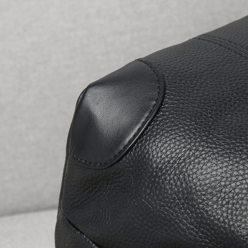 Women Genuine Leather Large Capacity Stylish Handbag for Work & Commute-black-Free Shipping Leatheretro