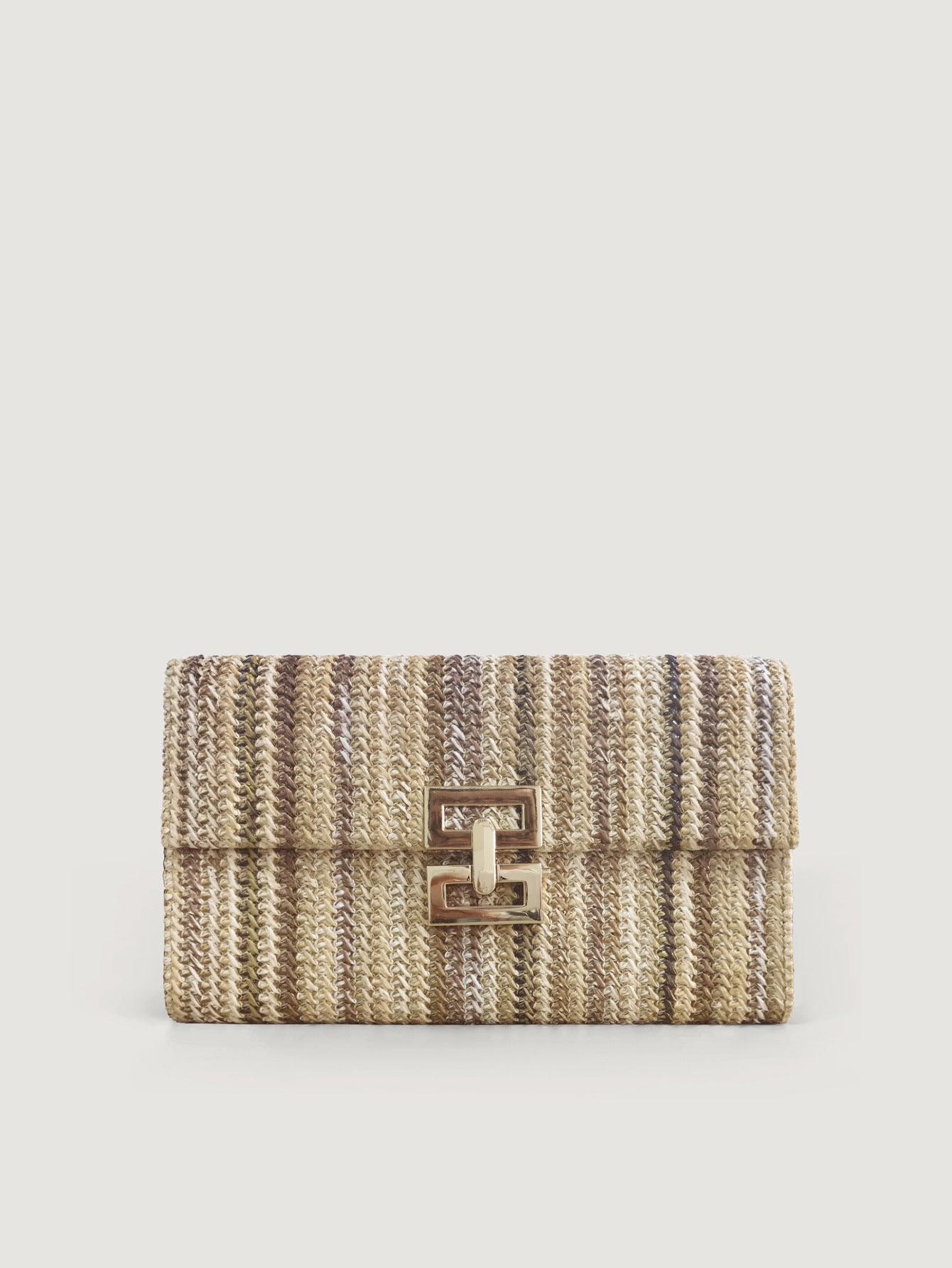 Rattan Weave Clutch Crossbody Bag-bronzing-Free Shipping Leatheretro
