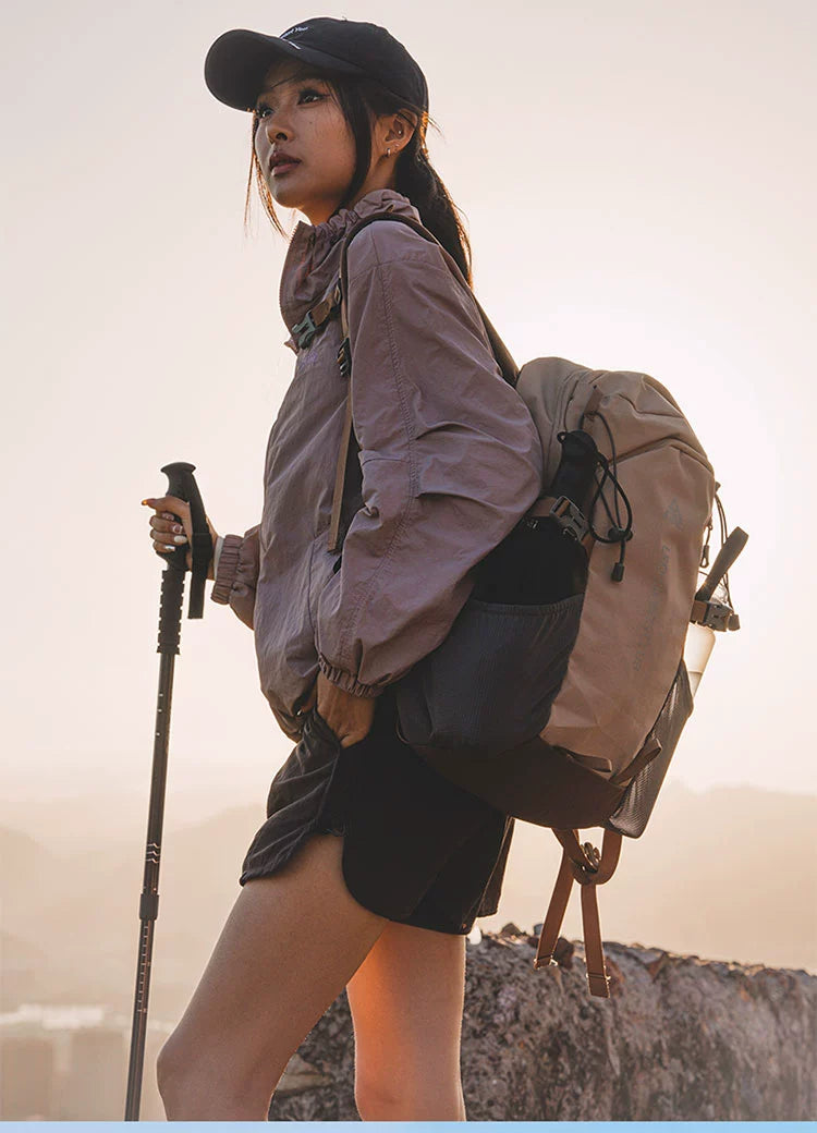 BOOM Large Capacity Lightweight Hiking Backpack-Khaki-Free Shipping Leatheretro