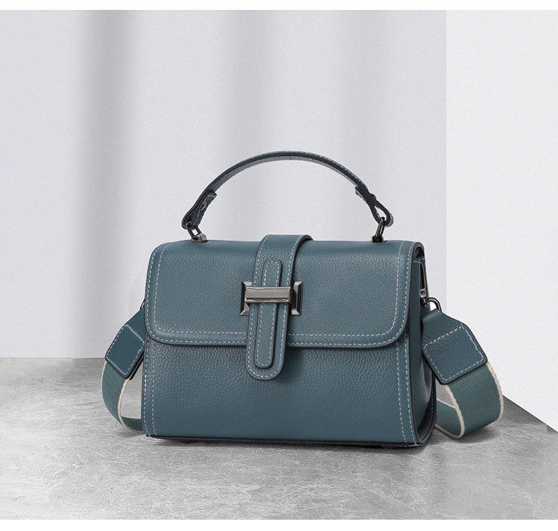 Genuine Leather Crossbody Bag for Women-Handbags-White-Free Shipping Leatheretro