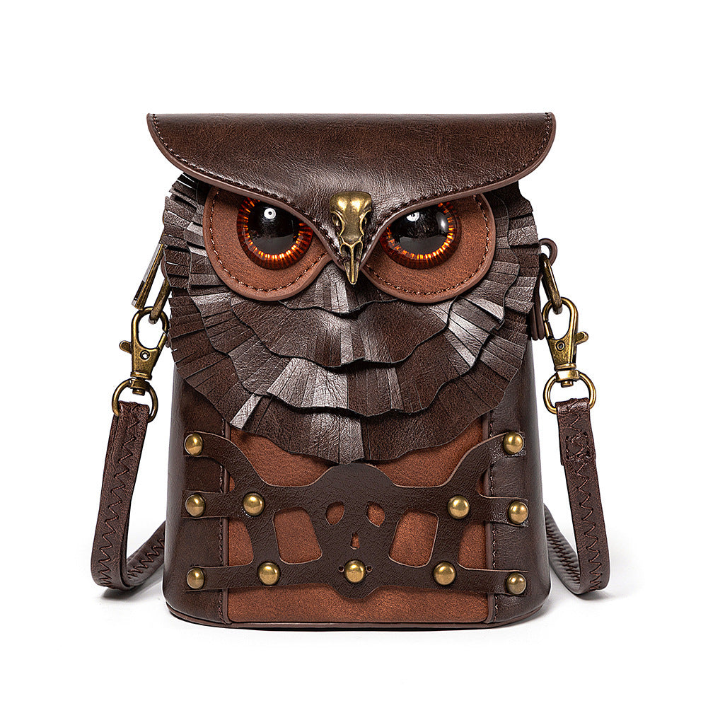 Medieval Colorblock Studded PU Leather Women's Crossbody Bag-FBG225CF-Free Shipping Leatheretro