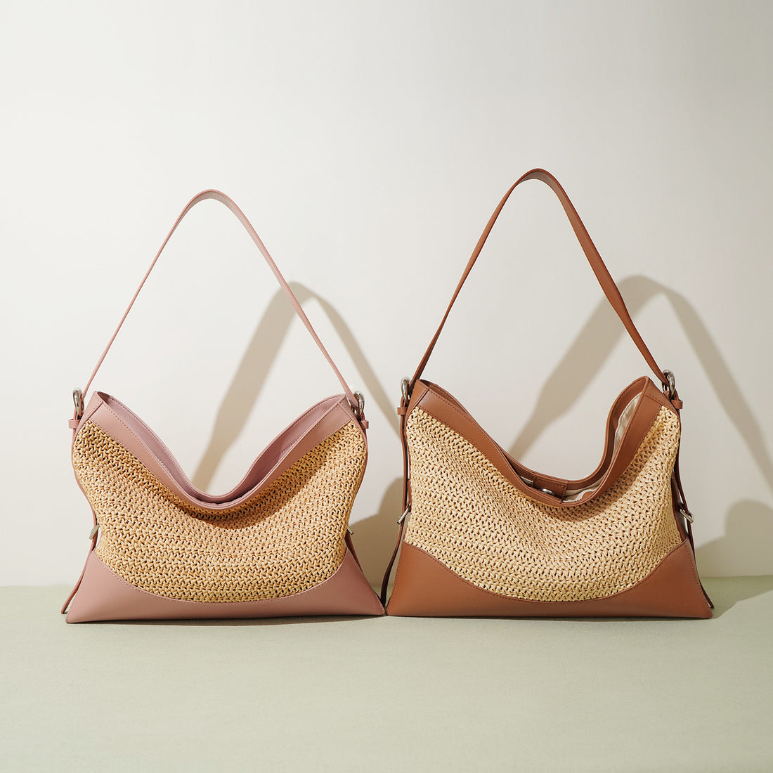 Handmade Large Capacity Casual Woven Shoulder Bag-Shoulder Bags-As Photo-Free Shipping Leatheretro