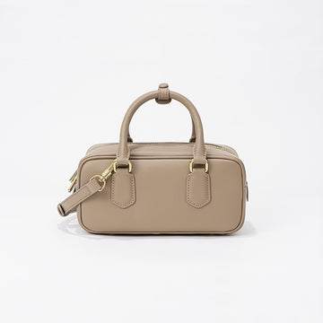 Stylish Pillow-Design Genuine Leather Shoulder Bag-Handbags-Gray-Free Shipping Leatheretro