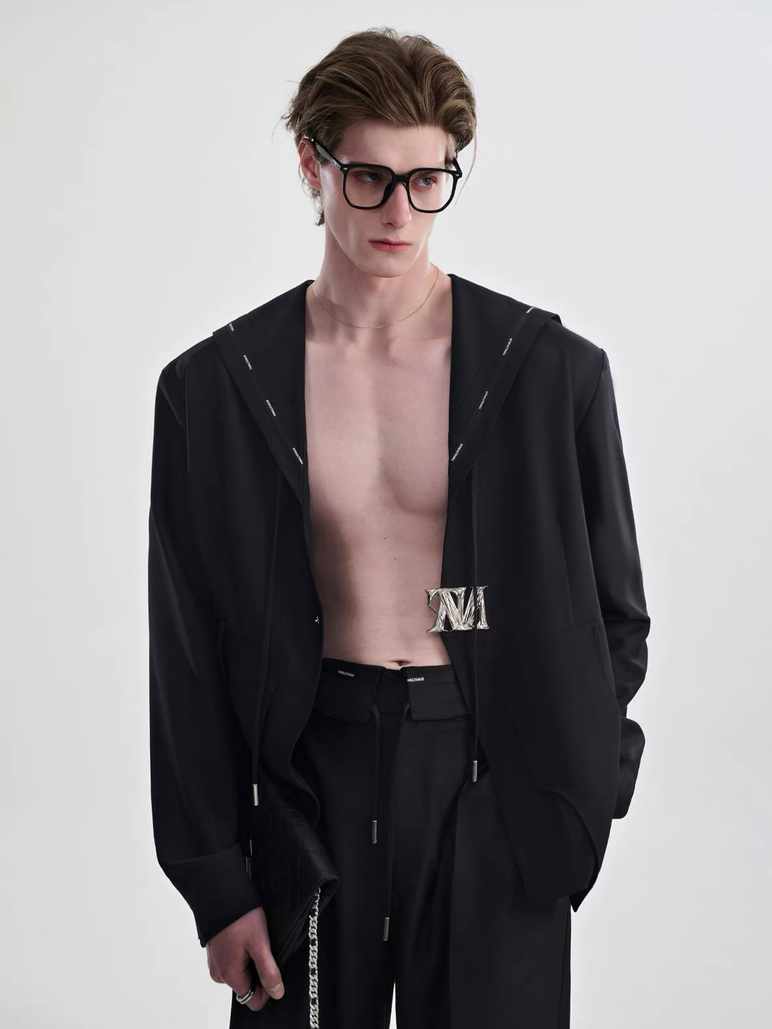 TIWILLTANG Minimal Sailor Collar Shirt-Shirt-S-White-Long-Free Shipping Leatheretro