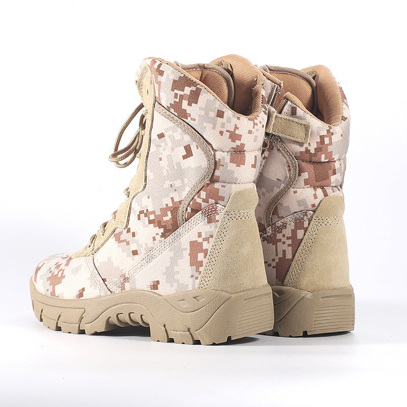 Men Outdoor Camouflage Hiking Tactical Boots-boots-A-39-Free Shipping Leatheretro