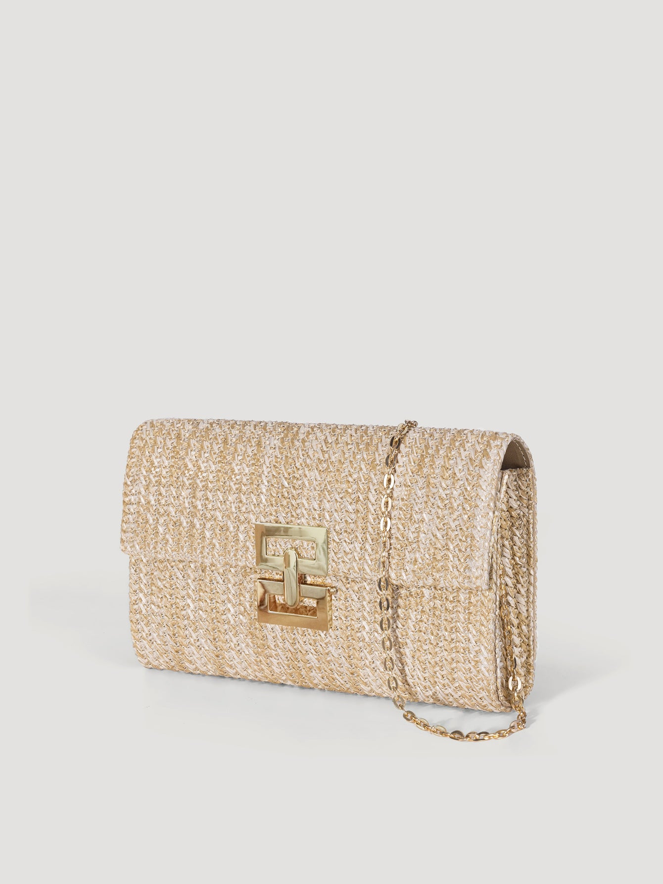 Rattan Weave Clutch Crossbody Bag-bronzing-Free Shipping Leatheretro