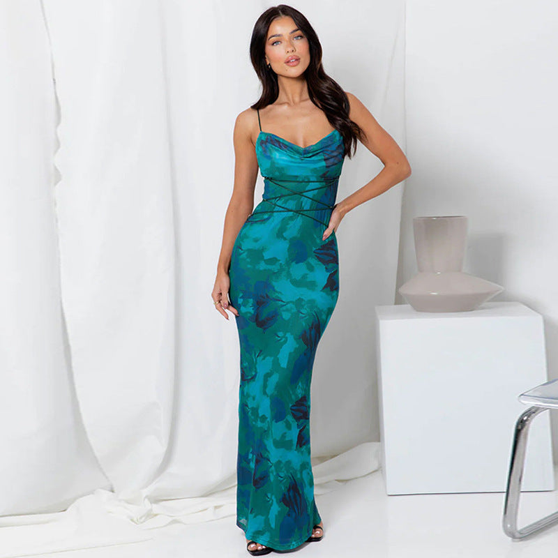 Sexy Strapless Lace Up Long Sheath Dresses-Dresses-Green-S-Free Shipping Leatheretro