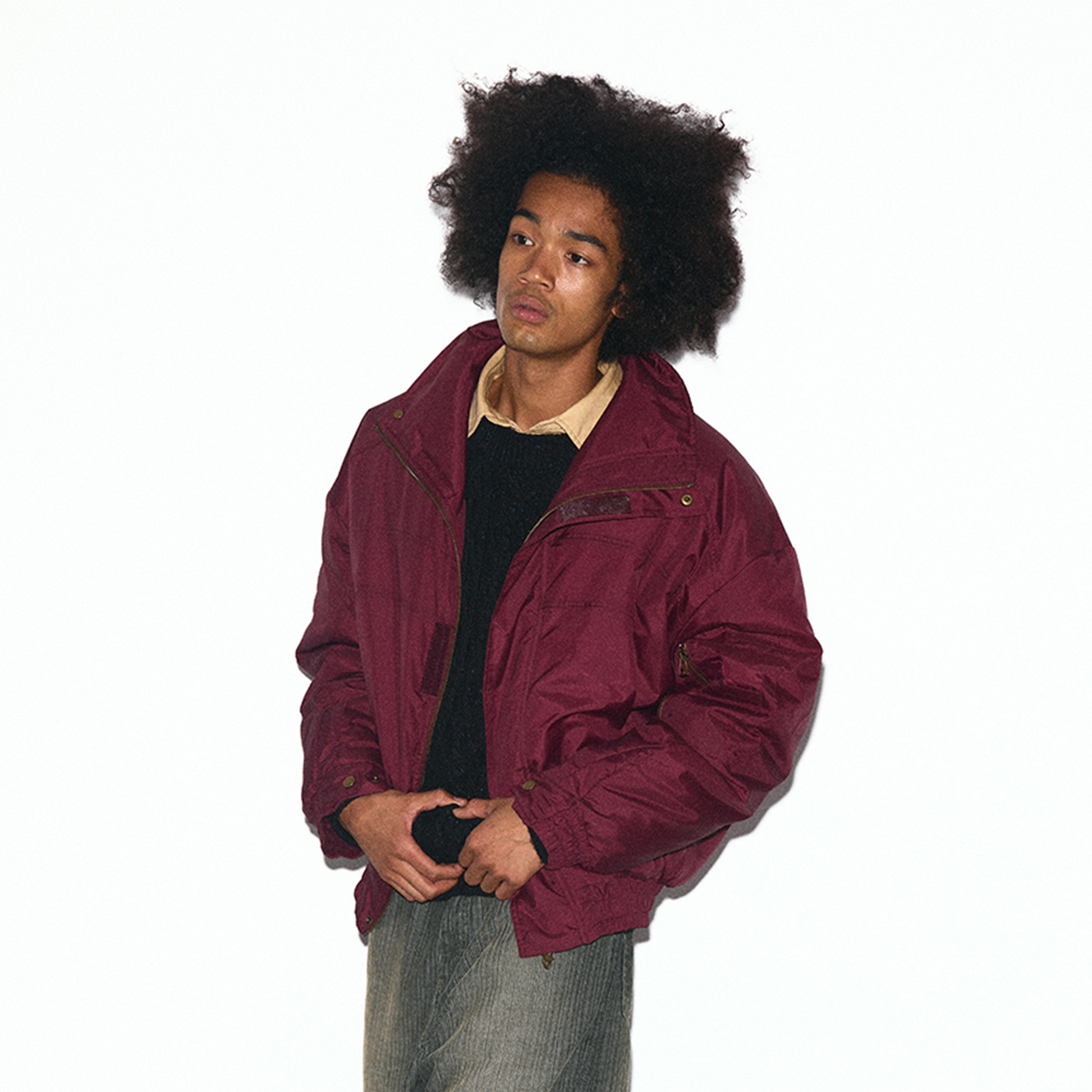 TRECLUB Modern High-Neck Cropped Down Jacket-Jacket-S (Preorder)-Free Shipping Leatheretro