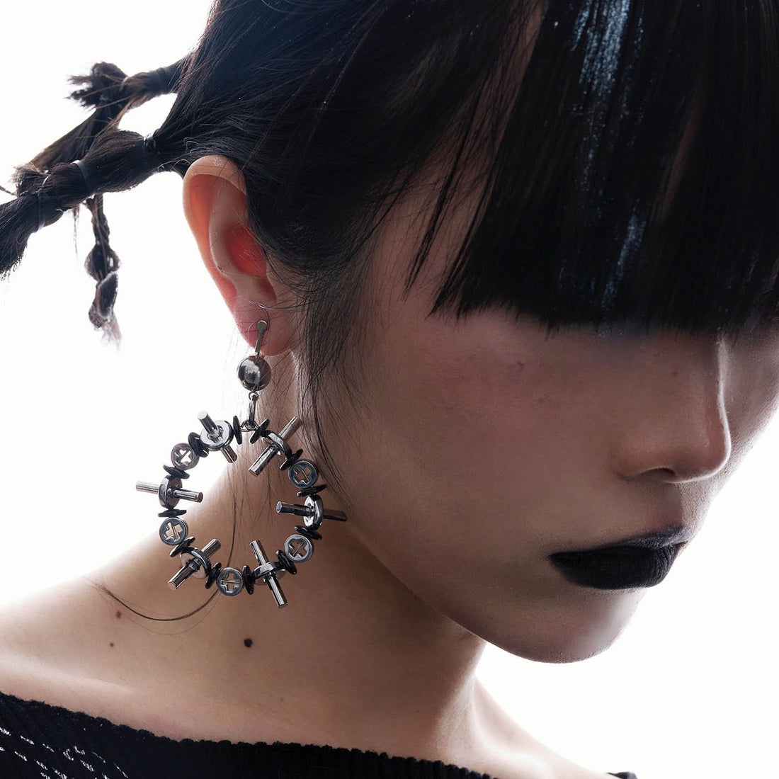 ILLUSORY The Infiltrator Circular Earings / Ear Clips-Earring-Earrings-Free Shipping Leatheretro