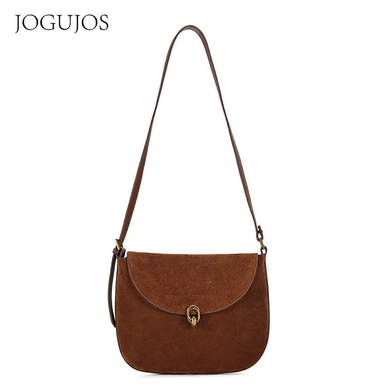 Luxury Leather Crossbody Bag for Women-crossbody bags-Brown-Free Shipping Leatheretro