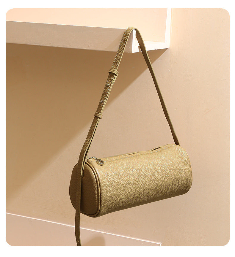 Women's Genuine Leather Tote Bag-Shoulder Bags-China Red-Free Shipping Leatheretro