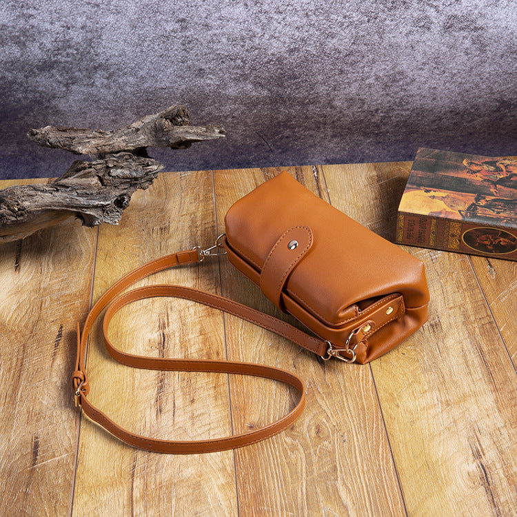 Vintage PU Mini Shoulder Bags for Women-Handbags, Wallets & Cases-Yellow-Free Shipping Leatheretro