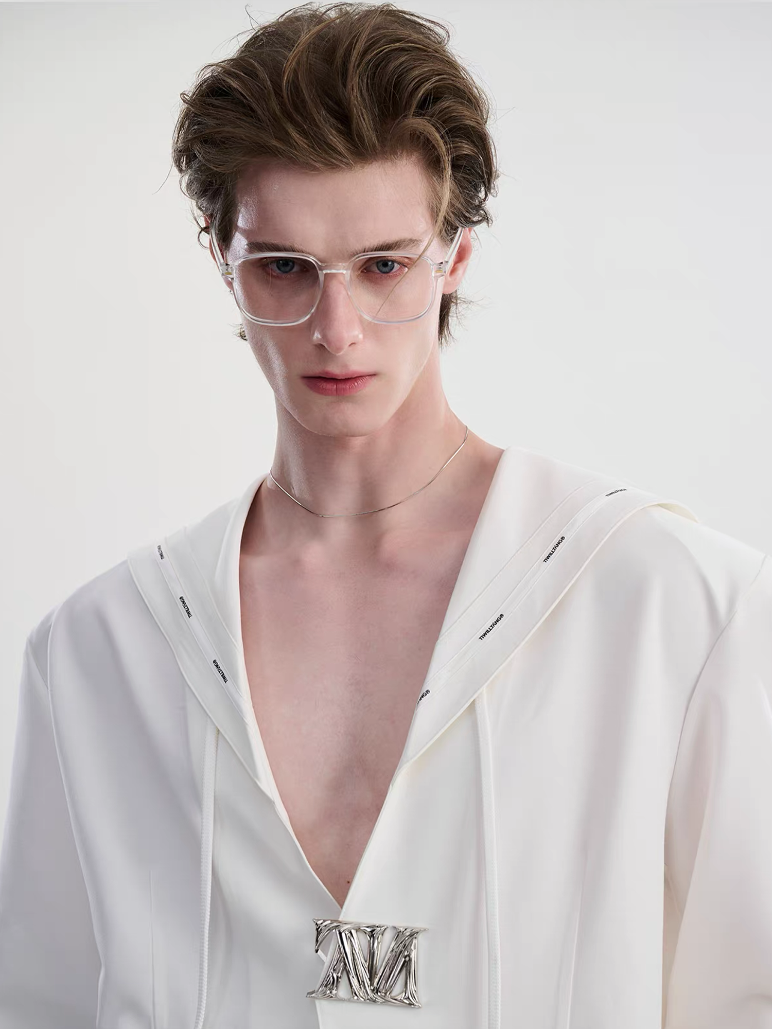 TIWILLTANG Minimal Sailor Collar Shirt-Shirt-S-White-Long-Free Shipping Leatheretro