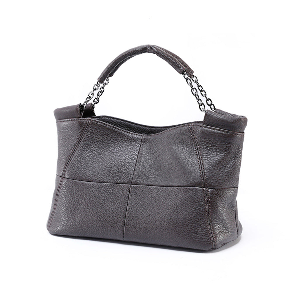100% Genuine Top Grain Leather Women's Handbag-Handbags-Black-Free Shipping Leatheretro